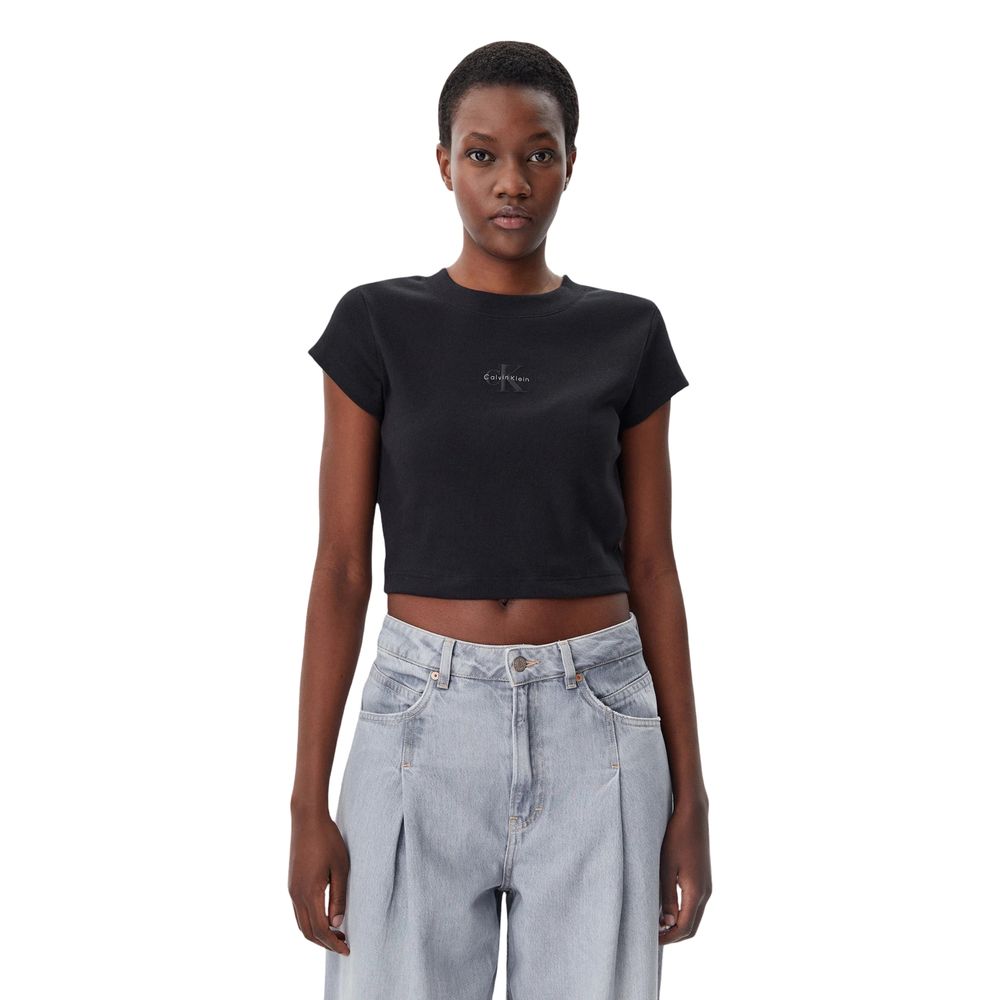 Calvin Klein Jeans Camiseta de algodón negra