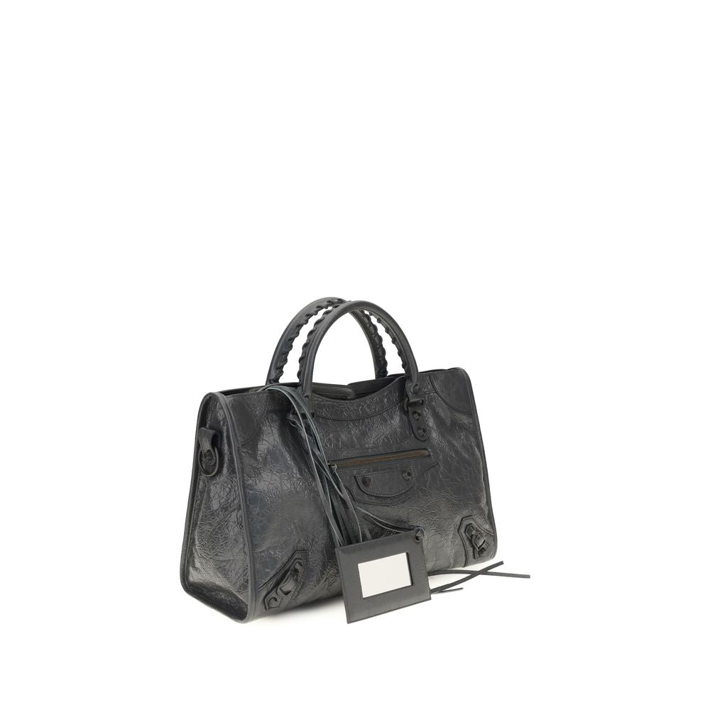 Bolso de hombro Balenciaga de piel de cordero gris Ovis Aries Aries