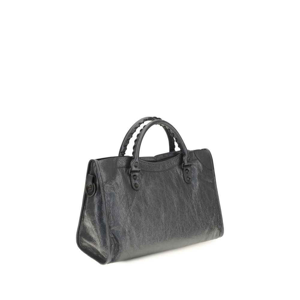 Bolso de hombro Balenciaga de piel de cordero gris Ovis Aries Aries
