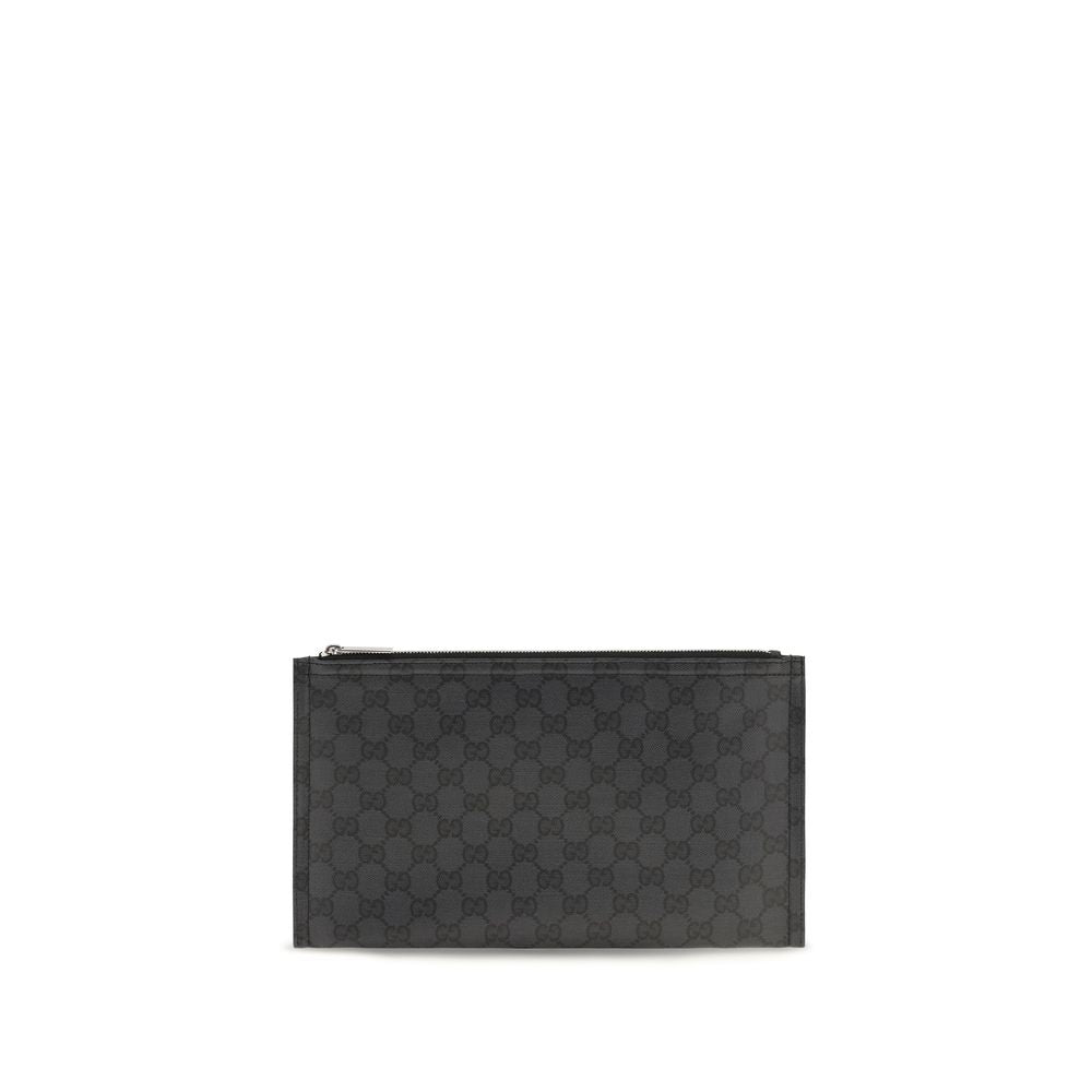 Bolso de Hombro Gucci de Tela Negra