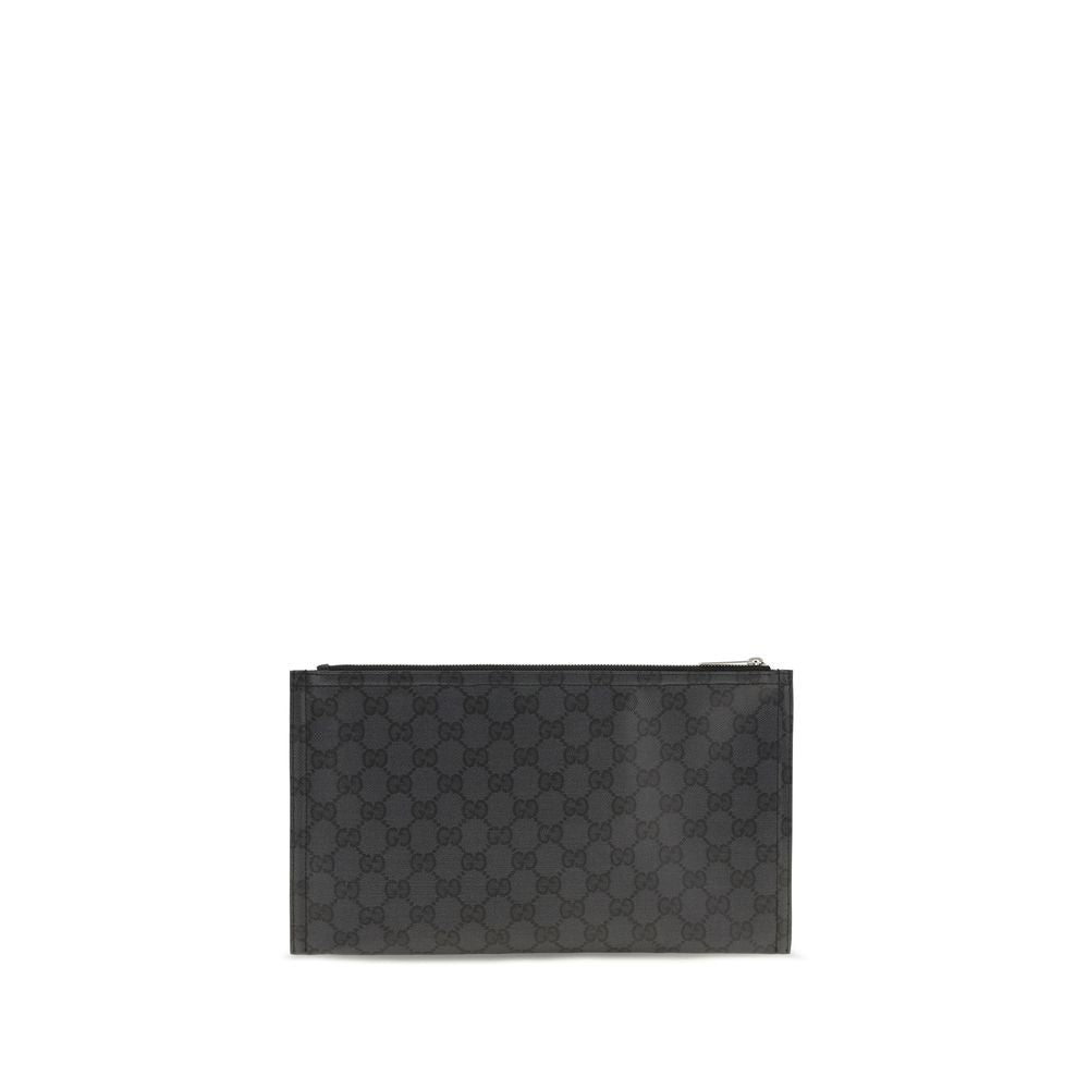 Bolso de Hombro Gucci de Tela Negra