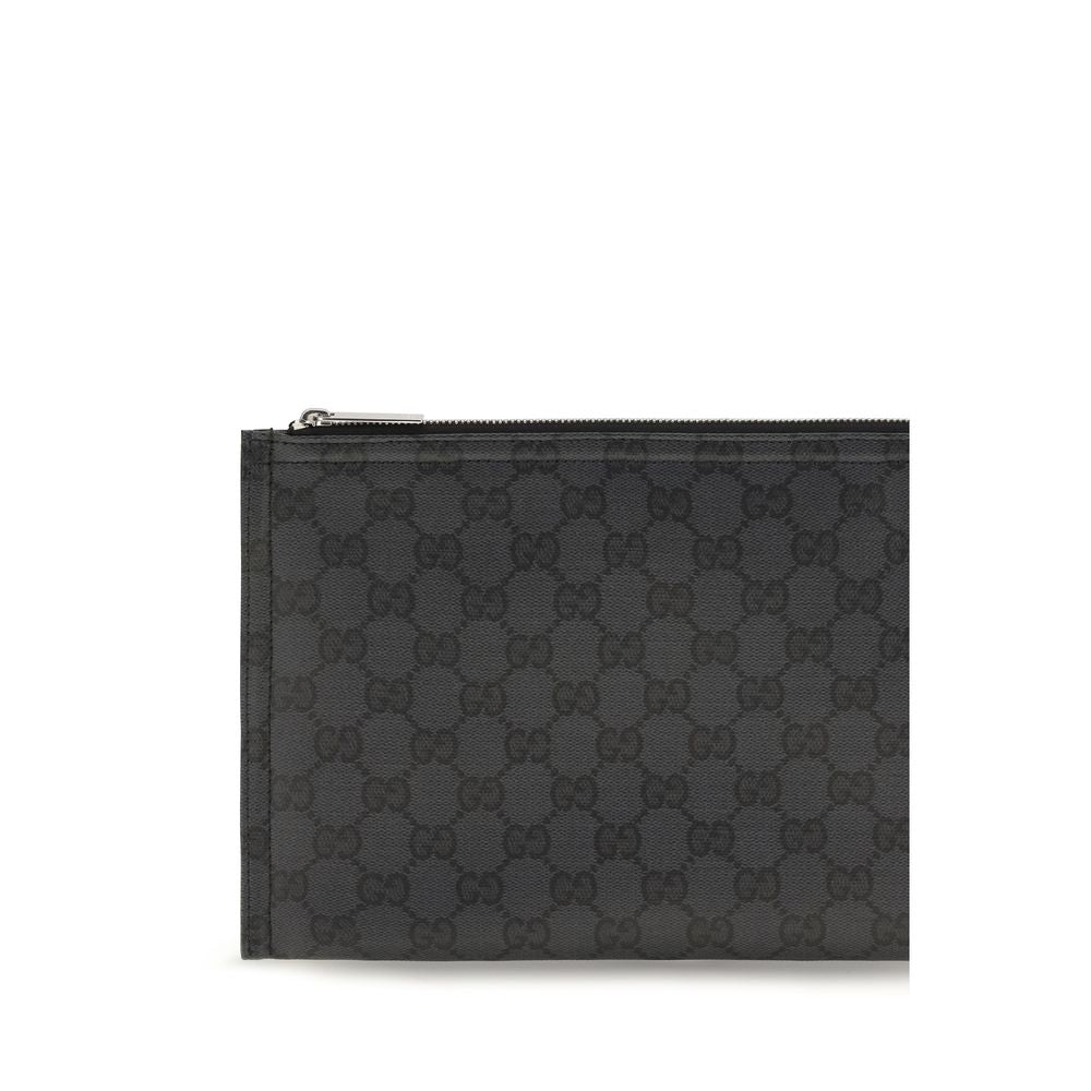 Bolso de Hombro Gucci de Tela Negra