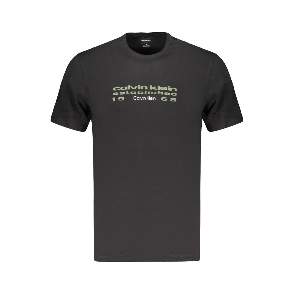 Calvin Klein Camiseta de algodón negra para hombre