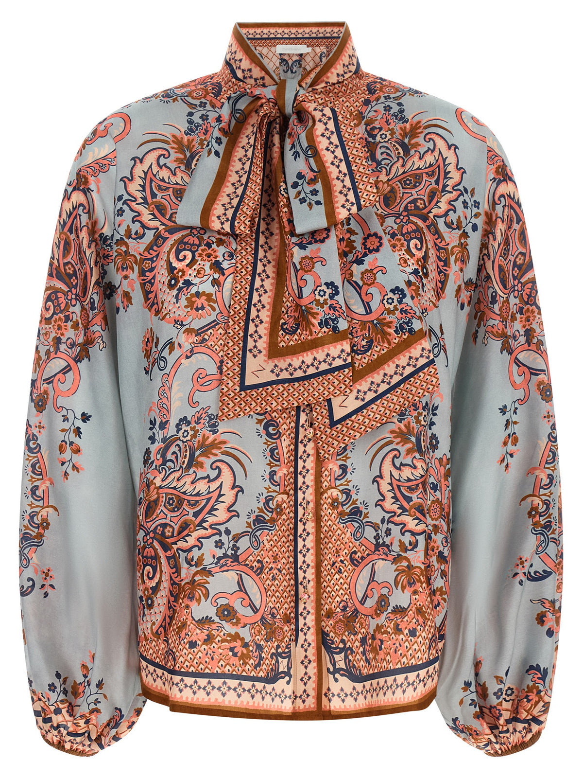 Blusa de seda multicolor Zimmermann