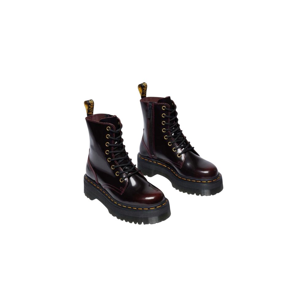 Botines Dr. Martens de cuero color burdeos
