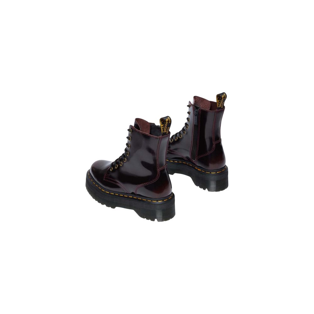 Botines Dr. Martens de cuero color burdeos