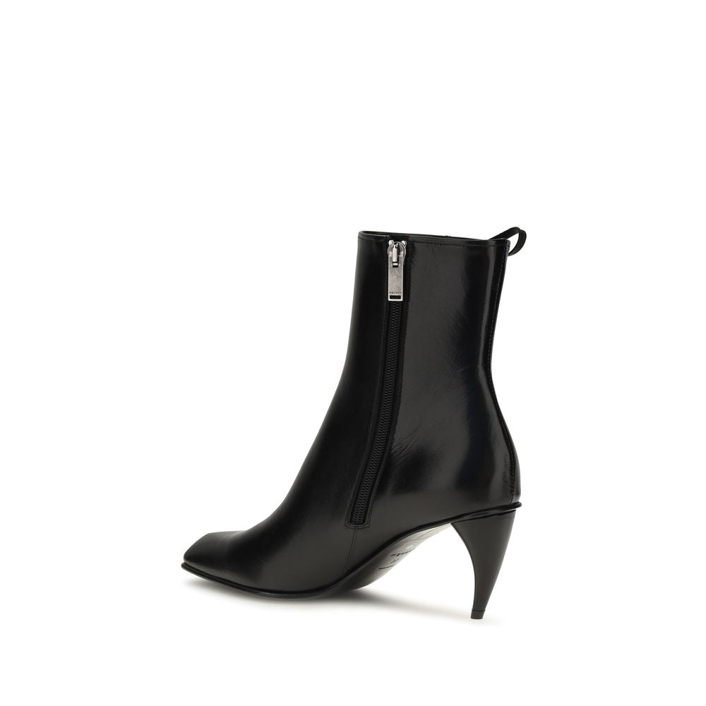 Botines con cordones Alexander McQueen de piel de becerro negra Bos Taurus