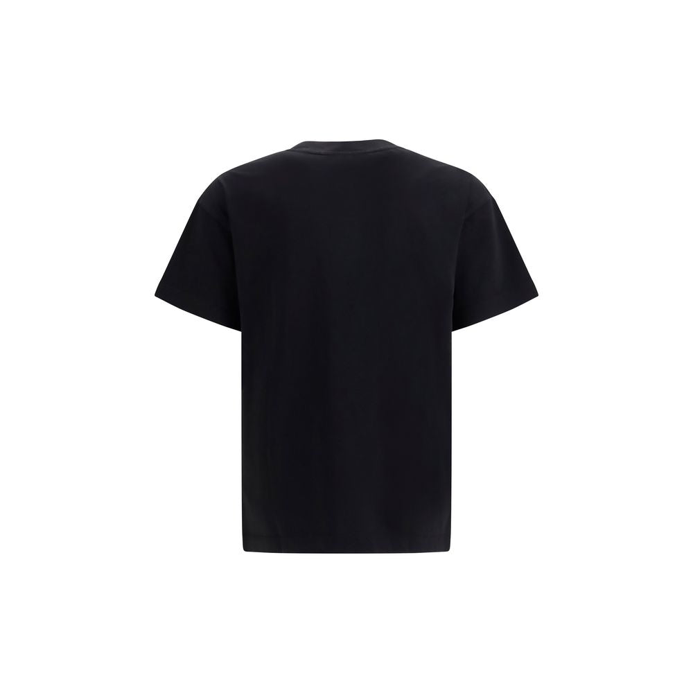 Camiseta de algodón negra Palm Angels