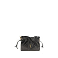 Bolso de hombro Saint Laurent negro de piel de cordero Ovis Aries Aries