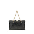 Bolso de hombro Valentino Garavani negro de piel de cordero Ovis Aries Aries