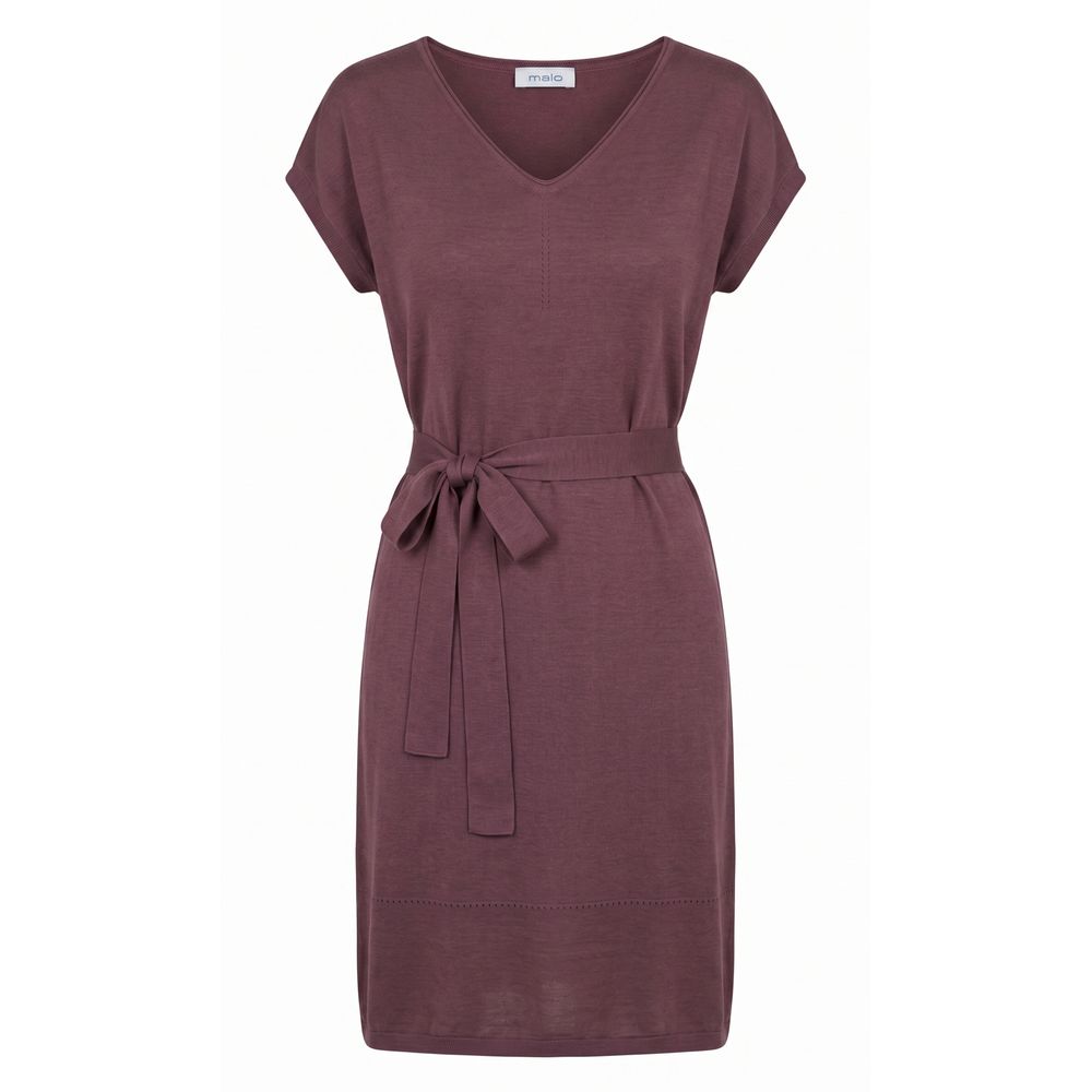 Vestido de seda morado Malo para mujer
