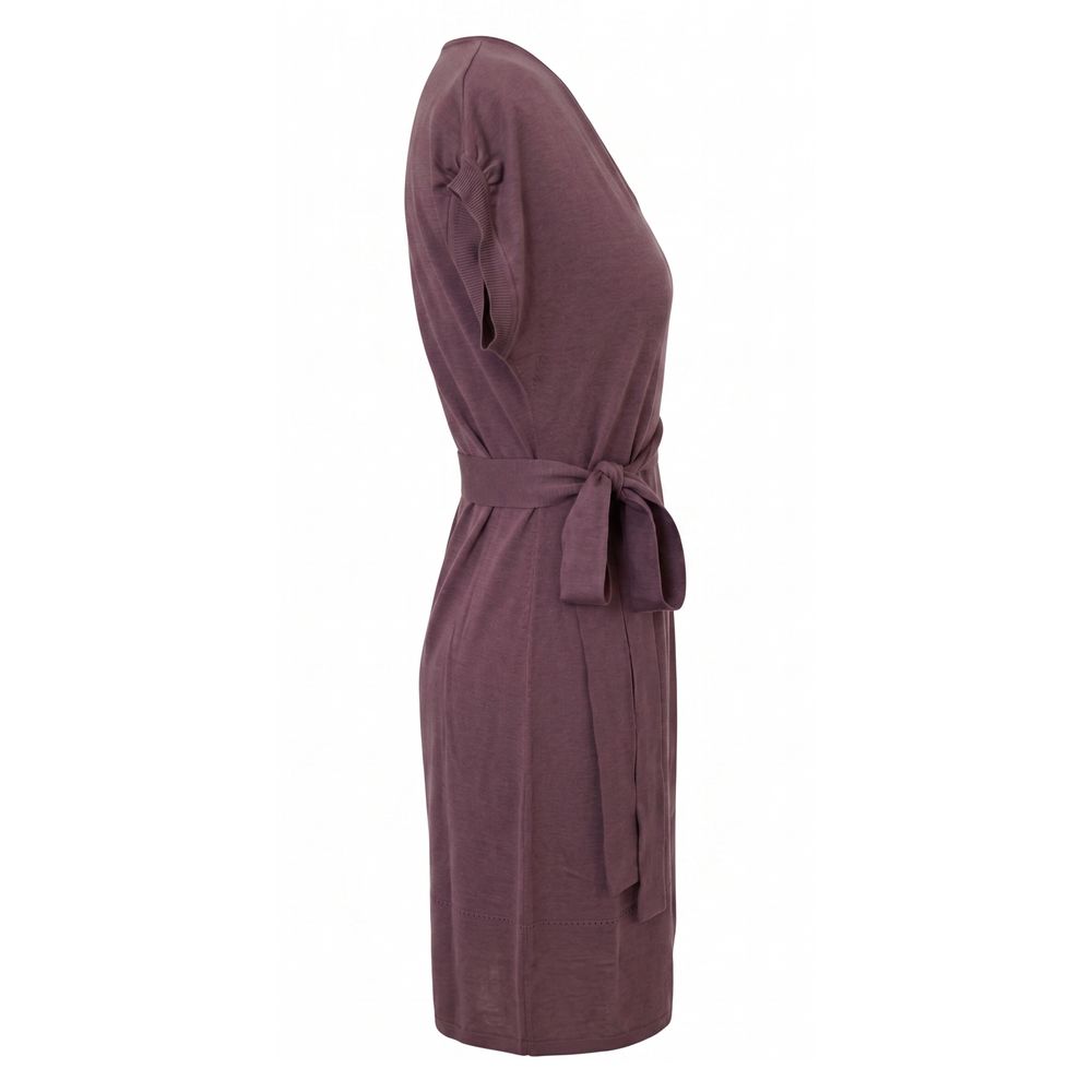 Vestido de seda morado Malo para mujer