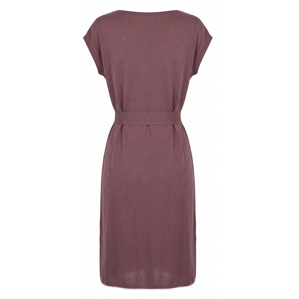 Vestido de seda morado Malo para mujer
