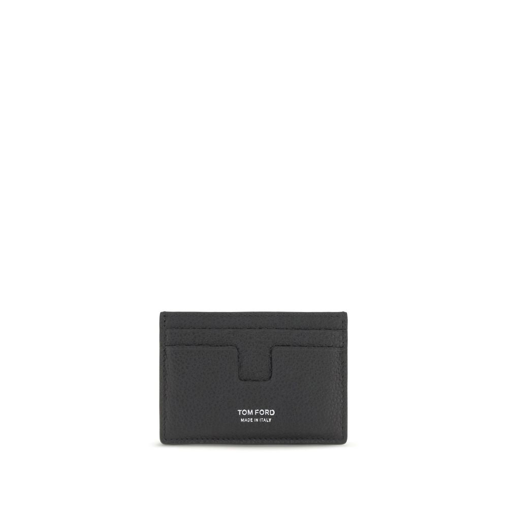 Billetera Tom Ford de piel de becerro negra Bos Taurus