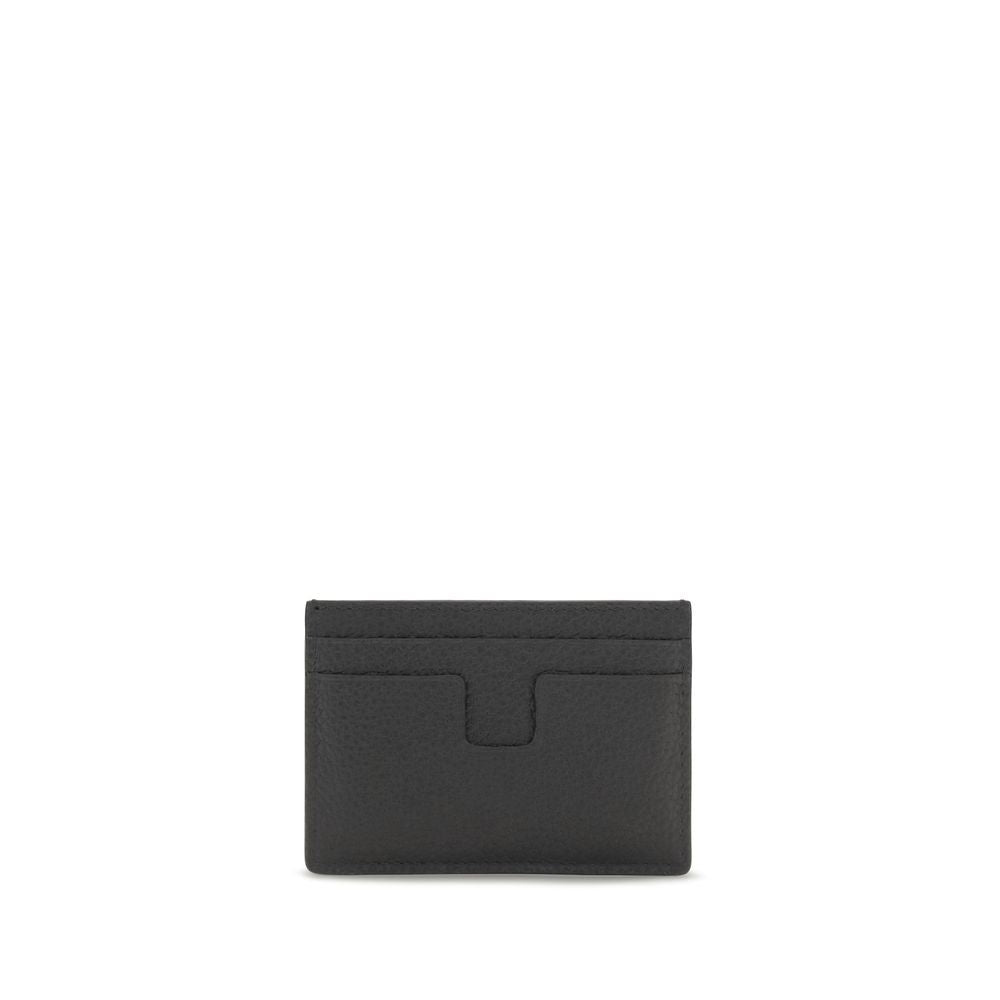 Billetera Tom Ford de piel de becerro negra Bos Taurus