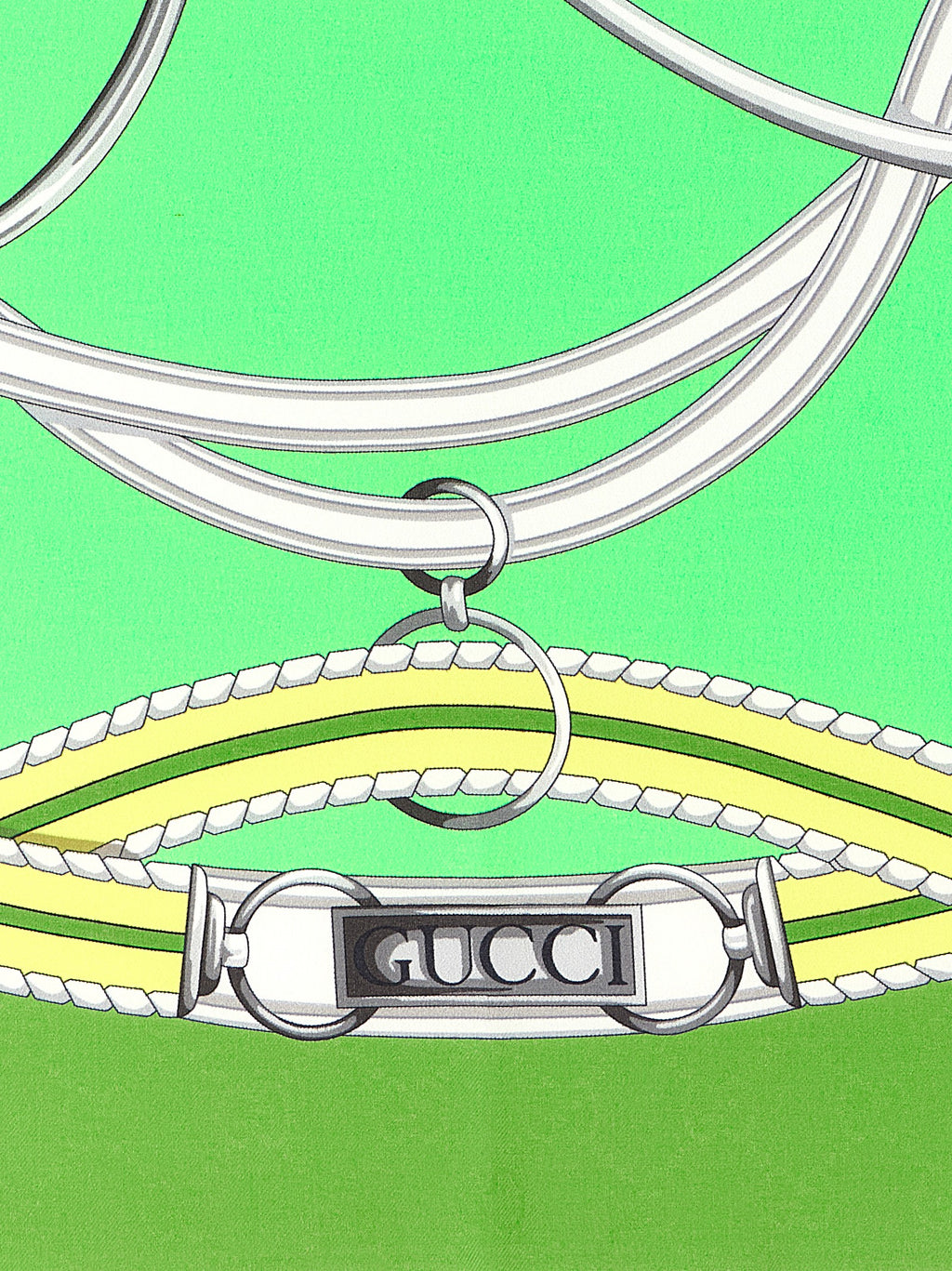 Pañuelo de seda multicolor Gucci