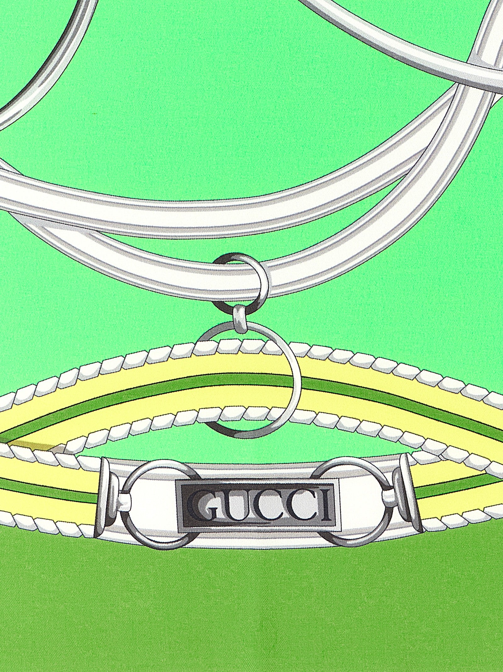 Pañuelo de seda multicolor Gucci