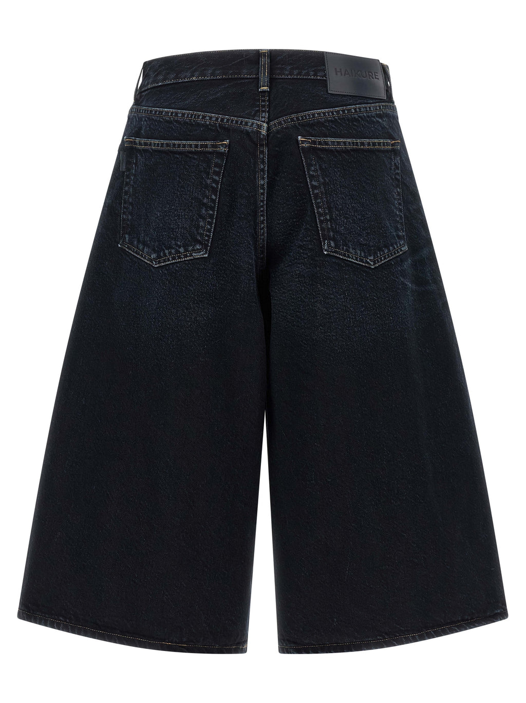 Haikure Blue Cotton Bermuda Shorts