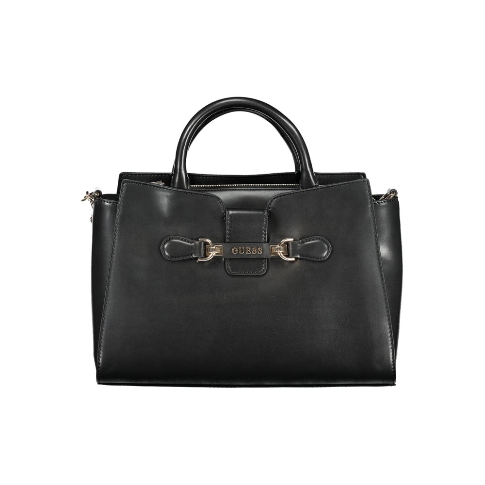 Bolso de mano Guess de poliuretano negro para mujer