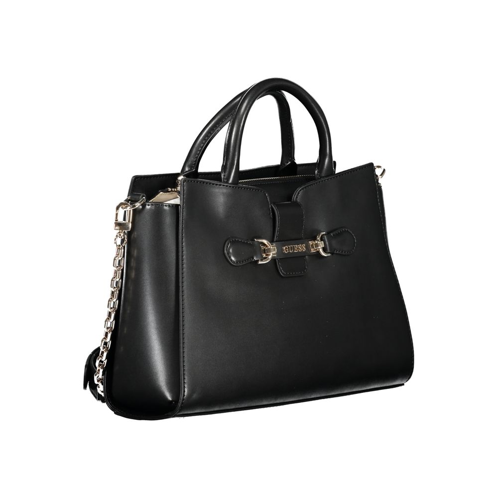 Bolso de mano Guess de poliuretano negro para mujer