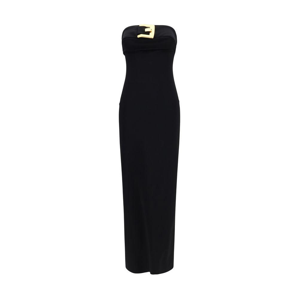 Vestido de Cóctel Negro de Viscosa Balmain