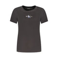 Calvin Klein Black Cotton Women T-Shirt