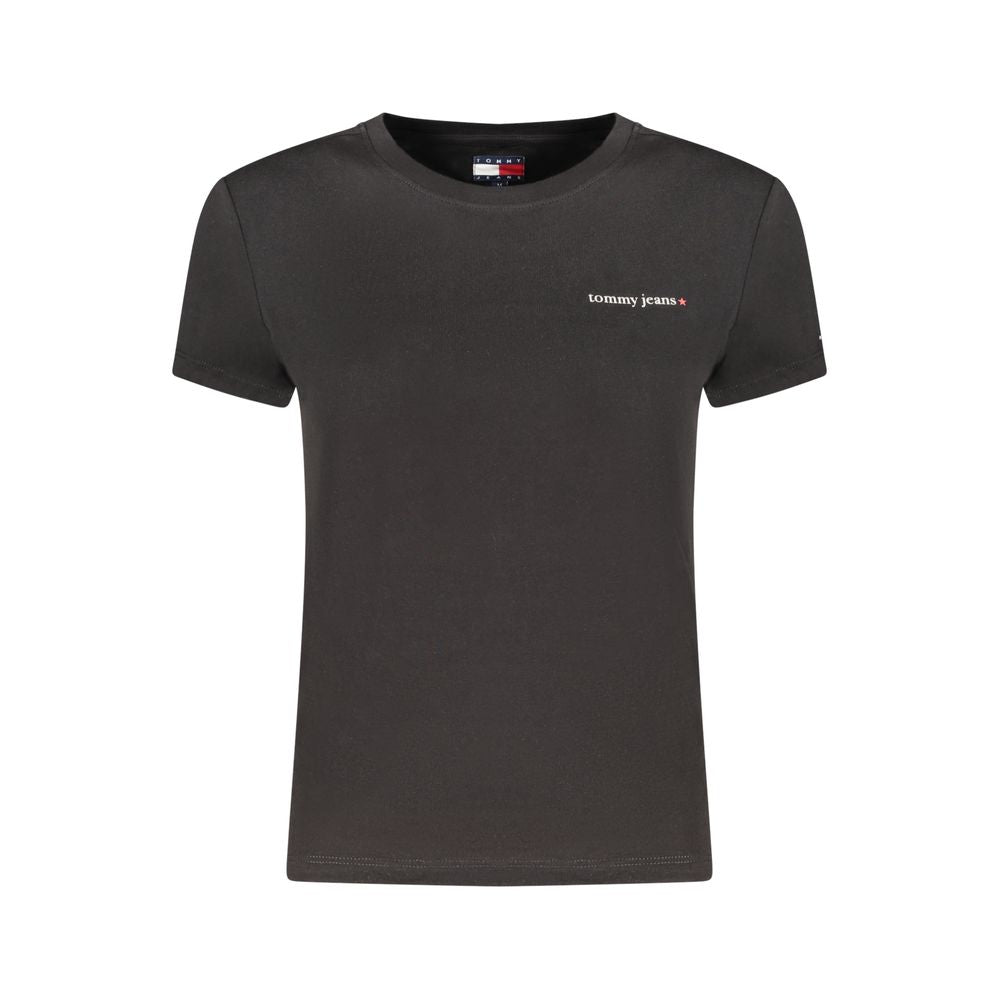 Camiseta Tommy Hilfiger de algodón negro para mujer
