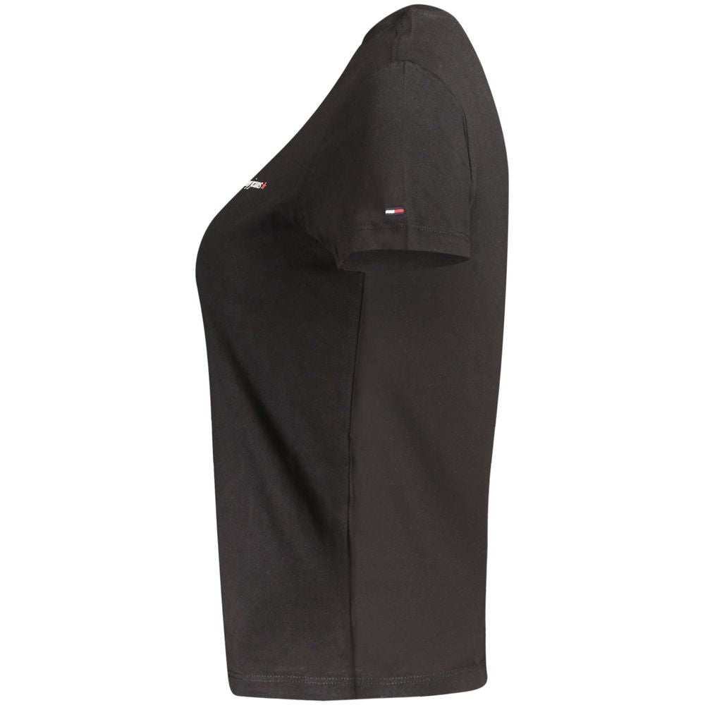 Camiseta Tommy Hilfiger de algodón negro para mujer