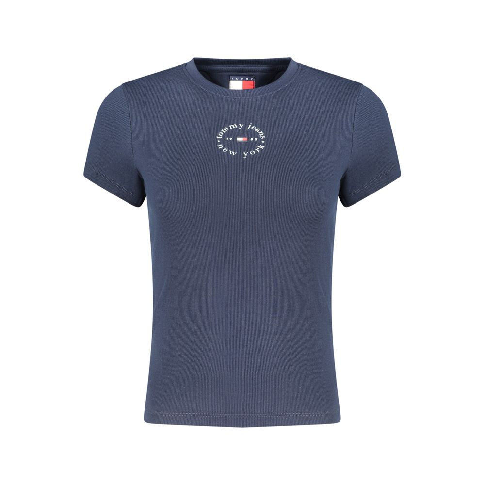 Camiseta Tommy Hilfiger de algodón azul para mujer