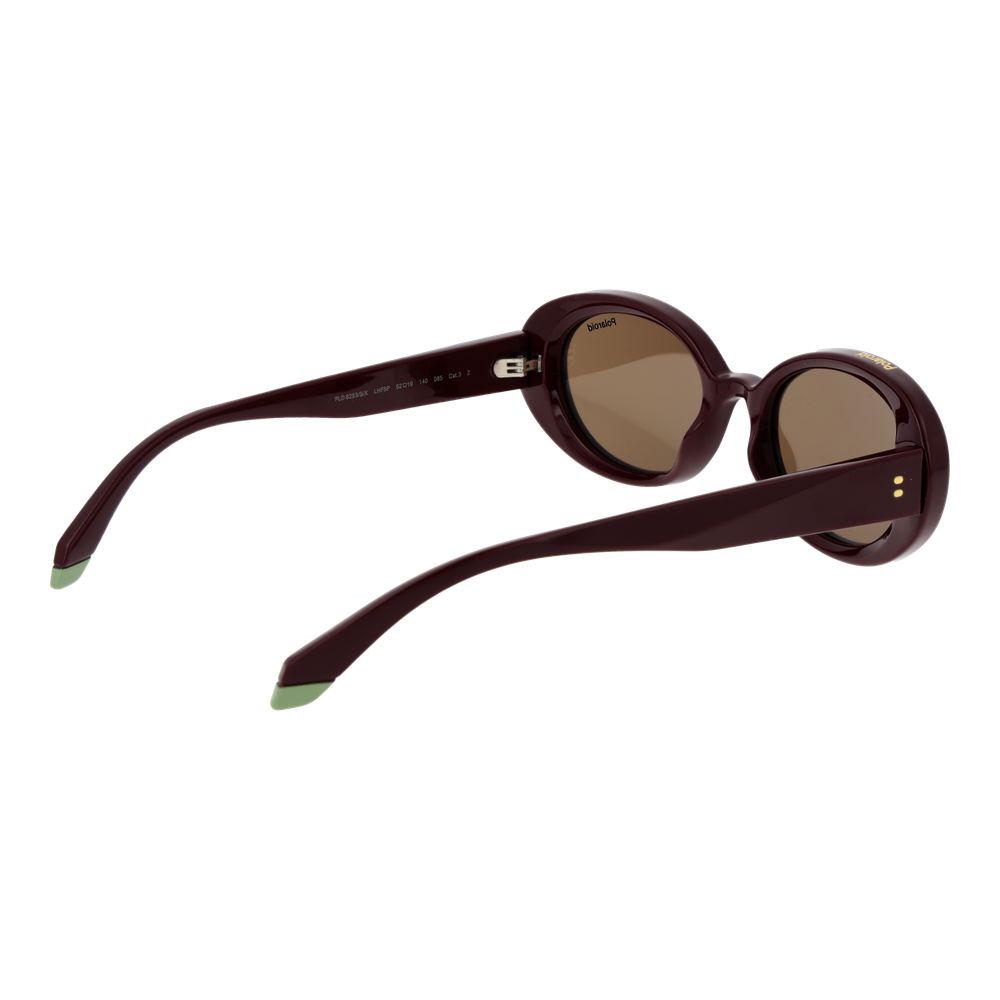 Gafas de sol Polaroid de policarbonato burdeos