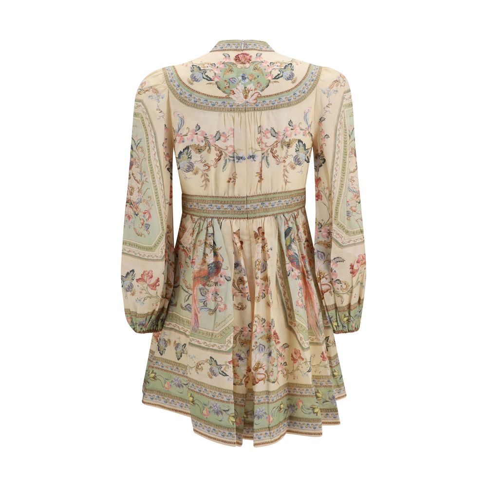 Vestido informal de lino multicolor Zimmermann