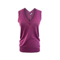 Malo Top de lino morado para mujer