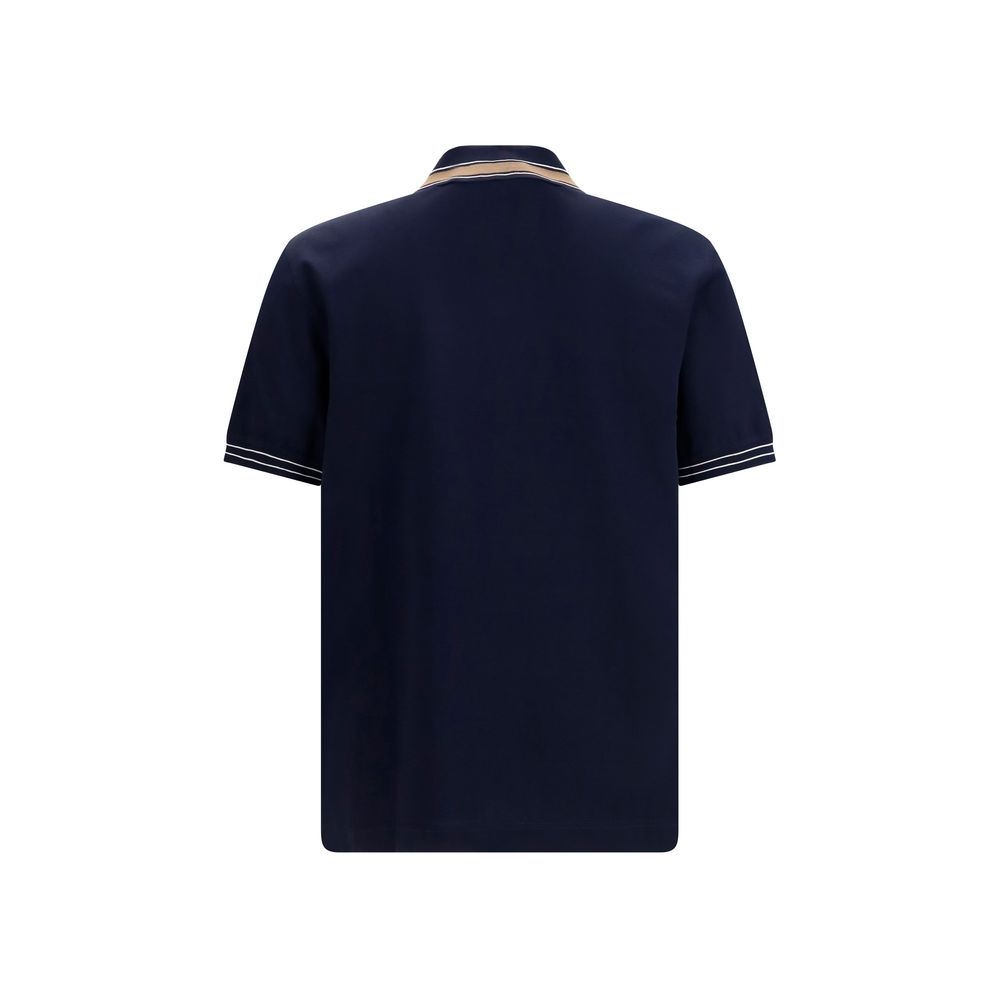 Polo de Algodón Azul Ferragamo