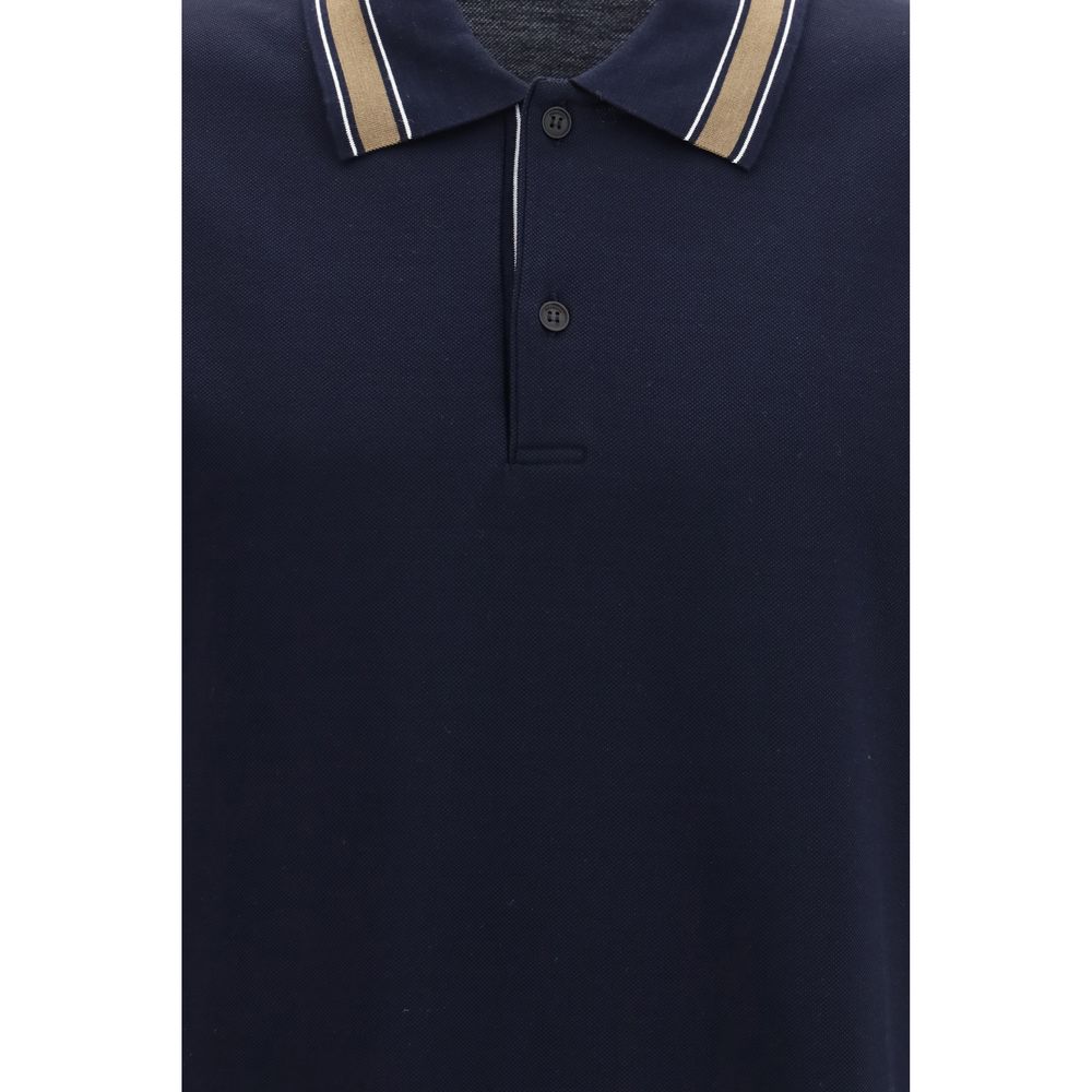 Polo de Algodón Azul Ferragamo