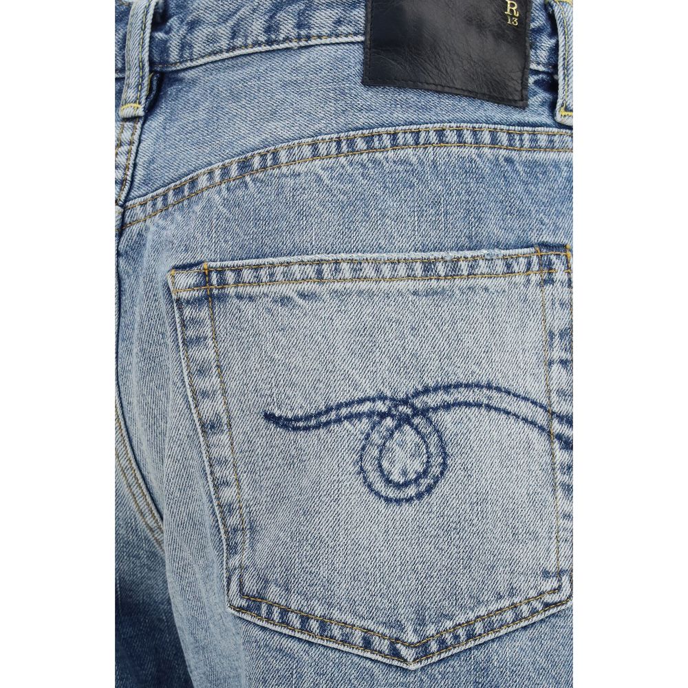 Vaqueros R13 de algodón azul