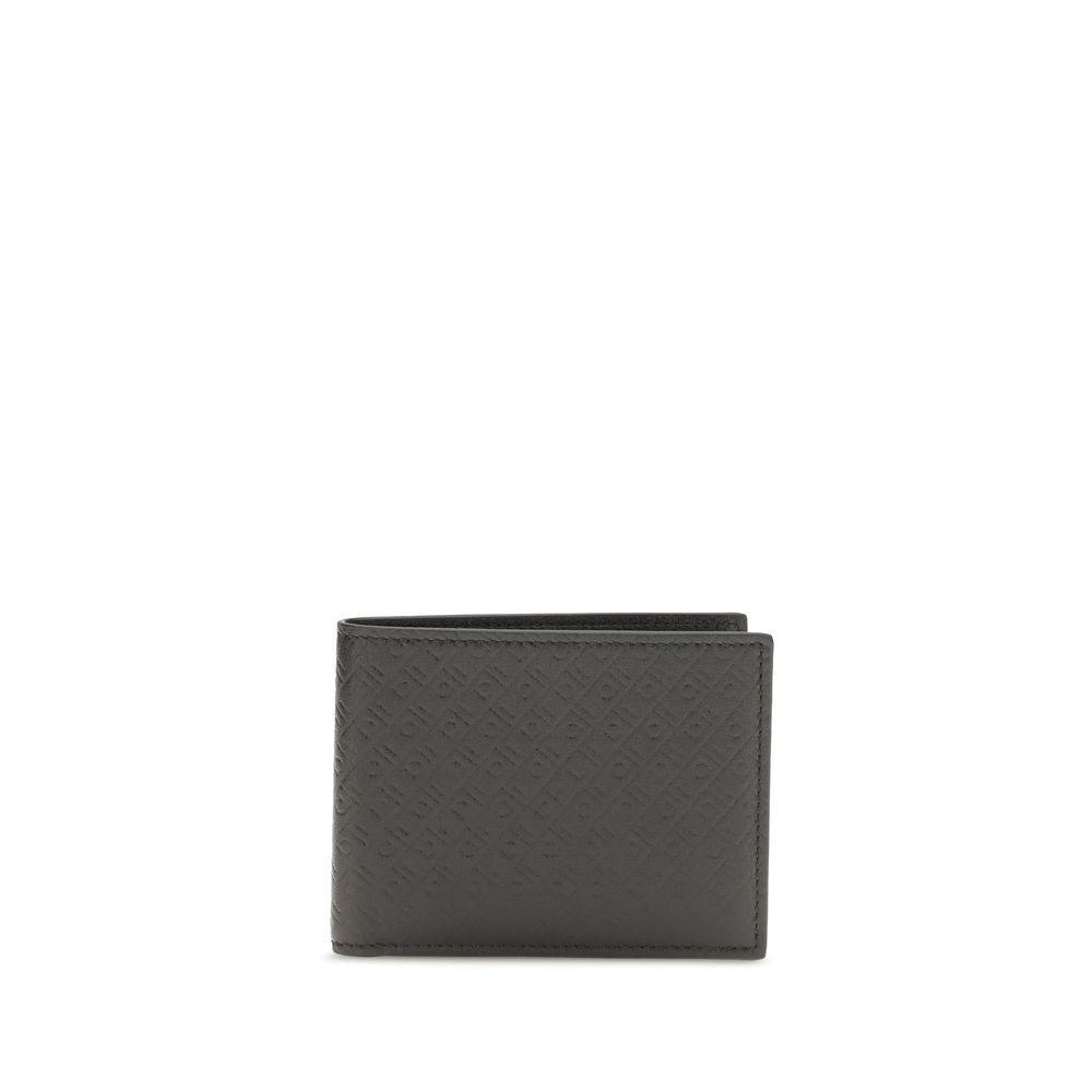 Cartera Ferragamo de piel de becerro negra Bos Taurus