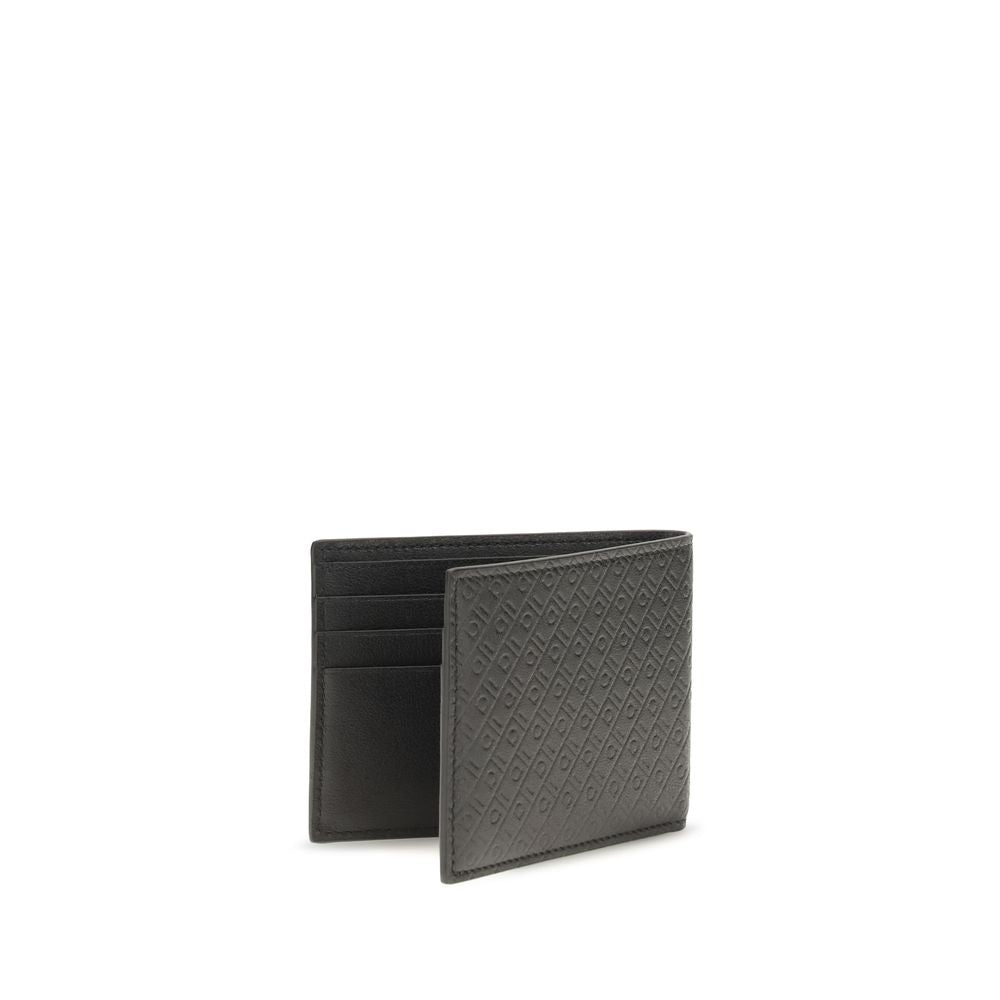 Cartera Ferragamo de piel de becerro negra Bos Taurus