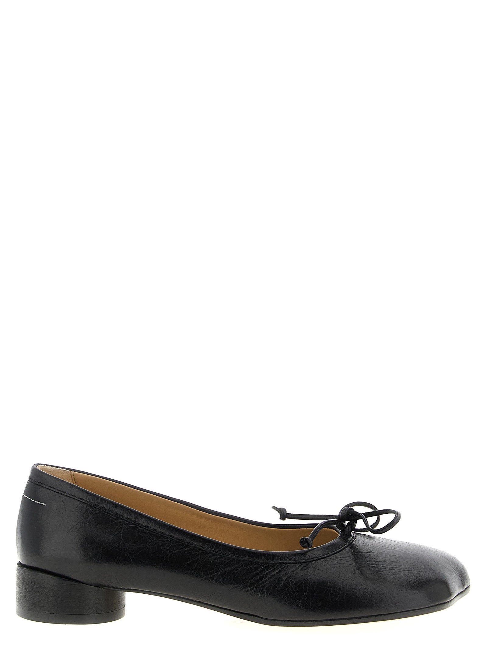 Zapatos de Tacón Medio MM6 Maison Margiela de Piel de Becerro Negros