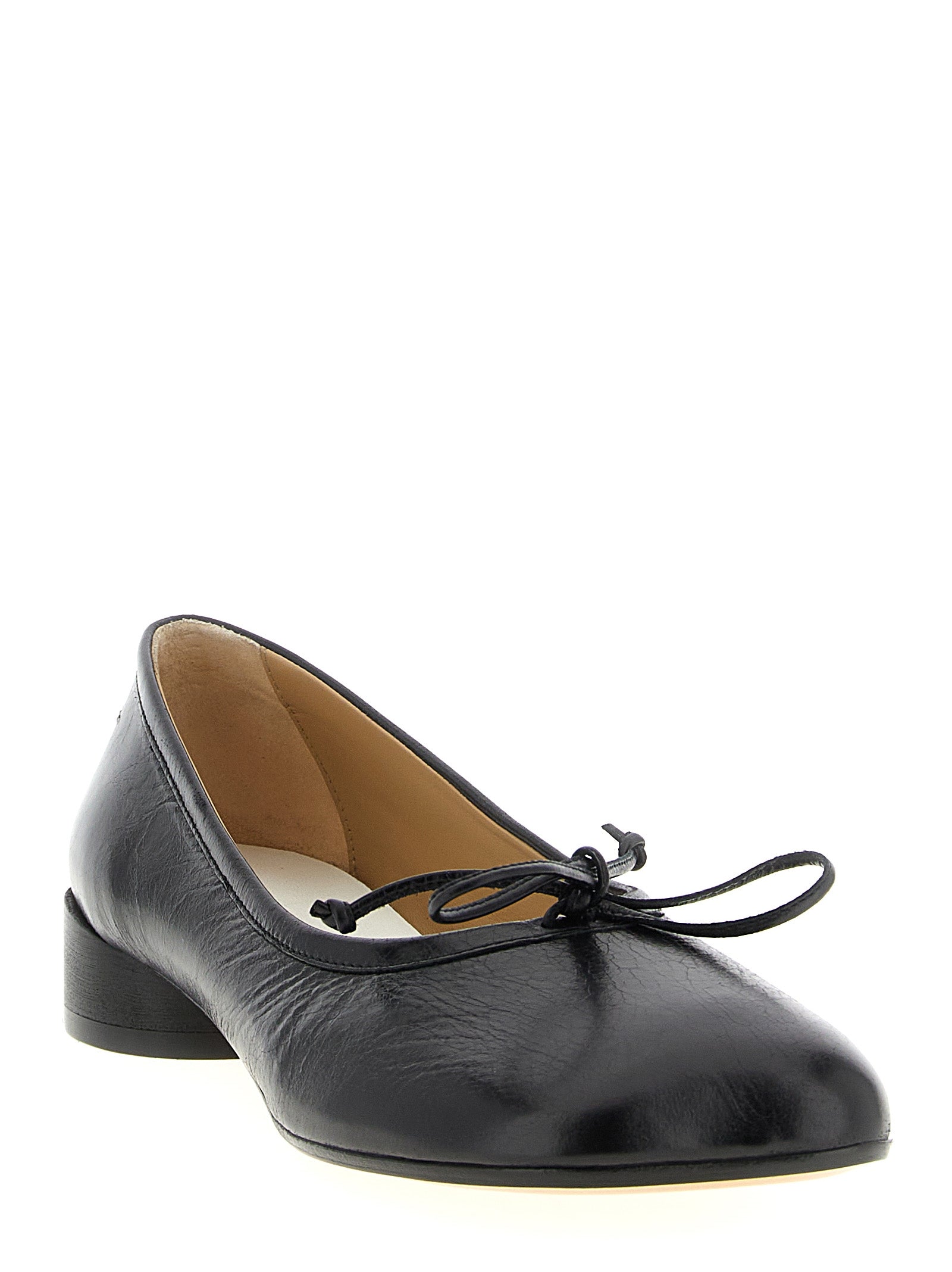 Zapatos de Tacón Medio MM6 Maison Margiela de Piel de Becerro Negros