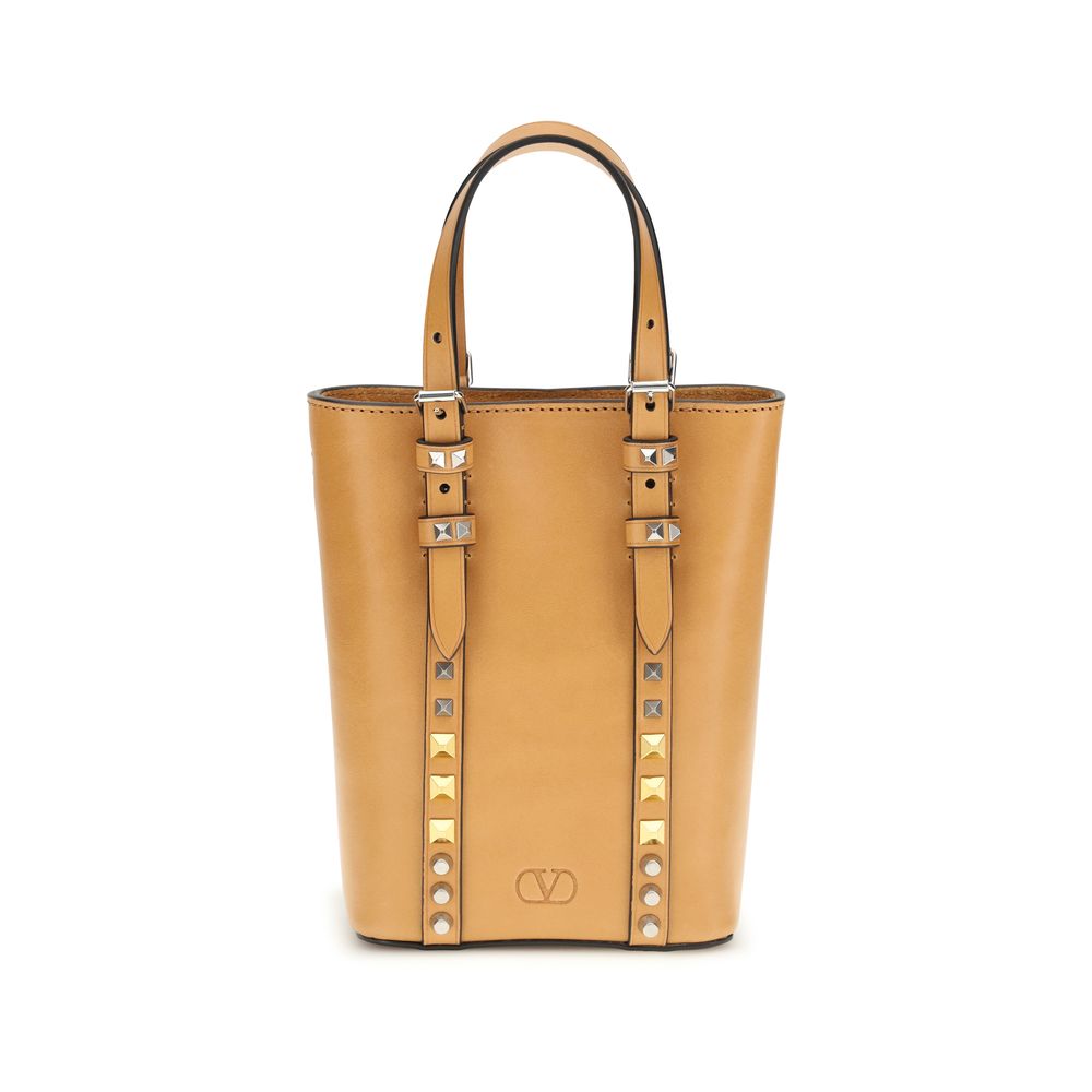 Bolso de Hombro Valentino Garavani Beige de Piel de Becerro Bos Taurus