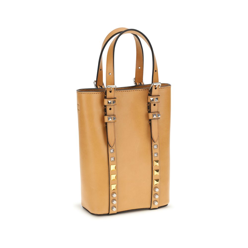 Bolso de Hombro Valentino Garavani Beige de Piel de Becerro Bos Taurus