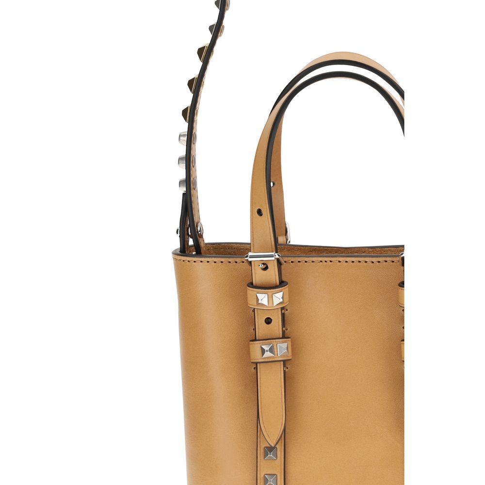Bolso de Hombro Valentino Garavani Beige de Piel de Becerro Bos Taurus