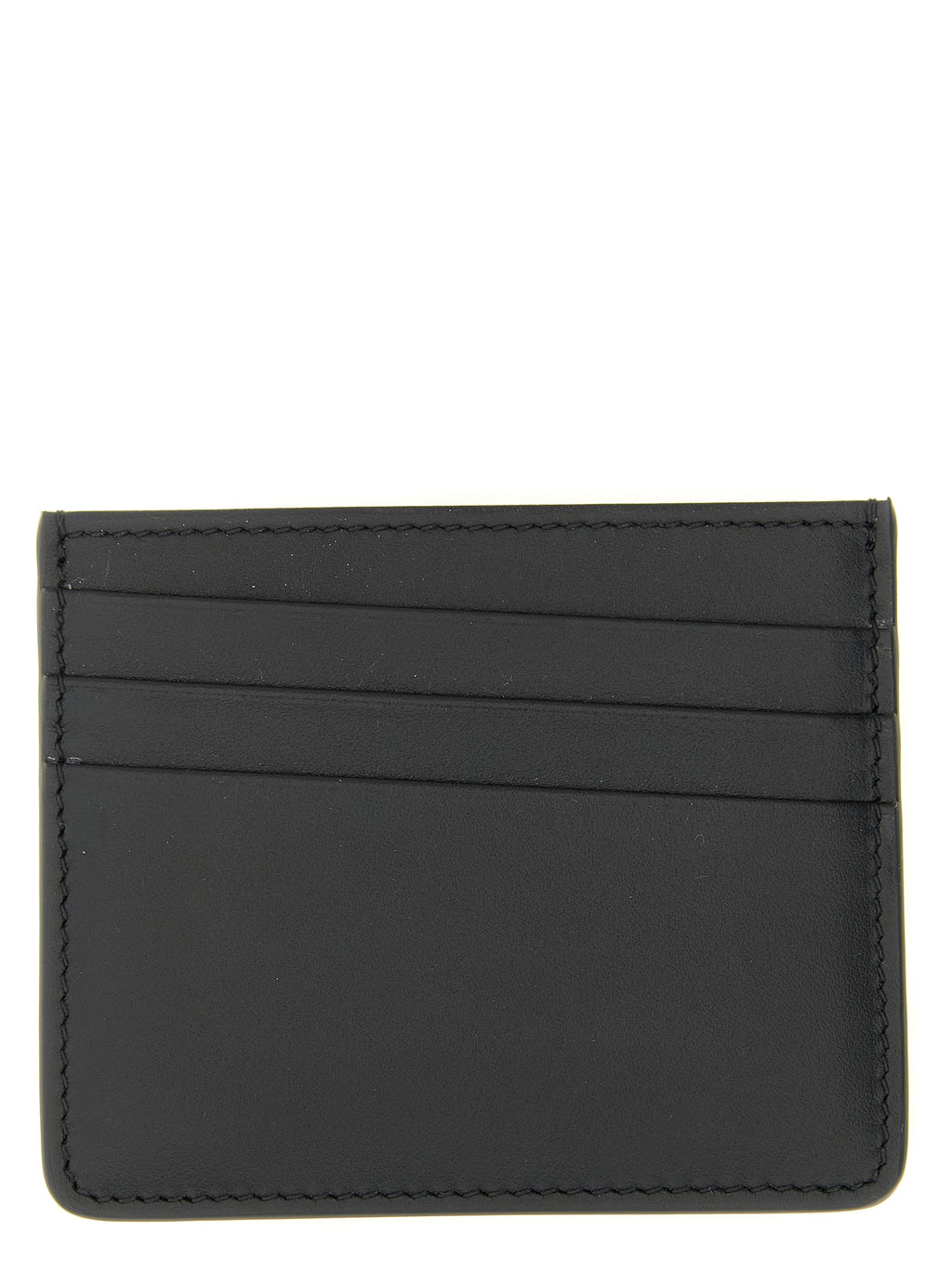 Porte-cartes en cuir de veau noir Maison Margiela