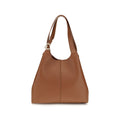 Bolso de hombro Coccinelle de piel de becerro marrón Bos Taurus