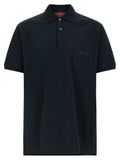 Polo de algodón azul Gucci