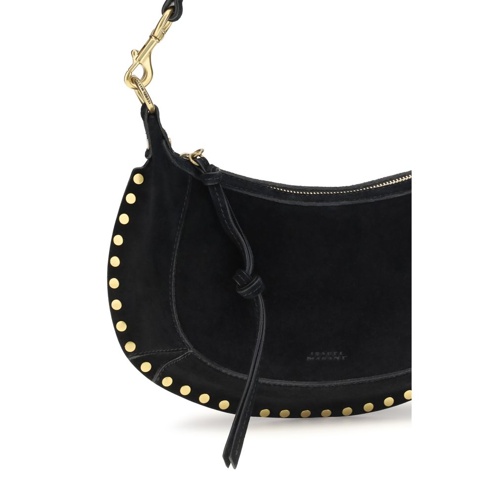 Bolso de Hombro Isabel Marant de Piel de Becerro Negra Bos Taurus
