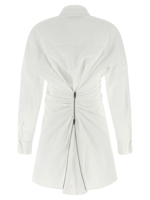 Robe courte Alexander Wang en coton blanc