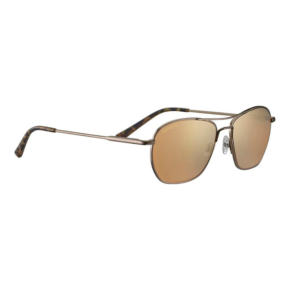 Serengeti Brown Metal Sunglasses