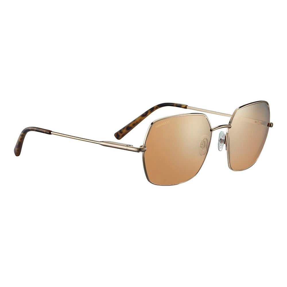 Serengeti Gold Plastic Sunglasses