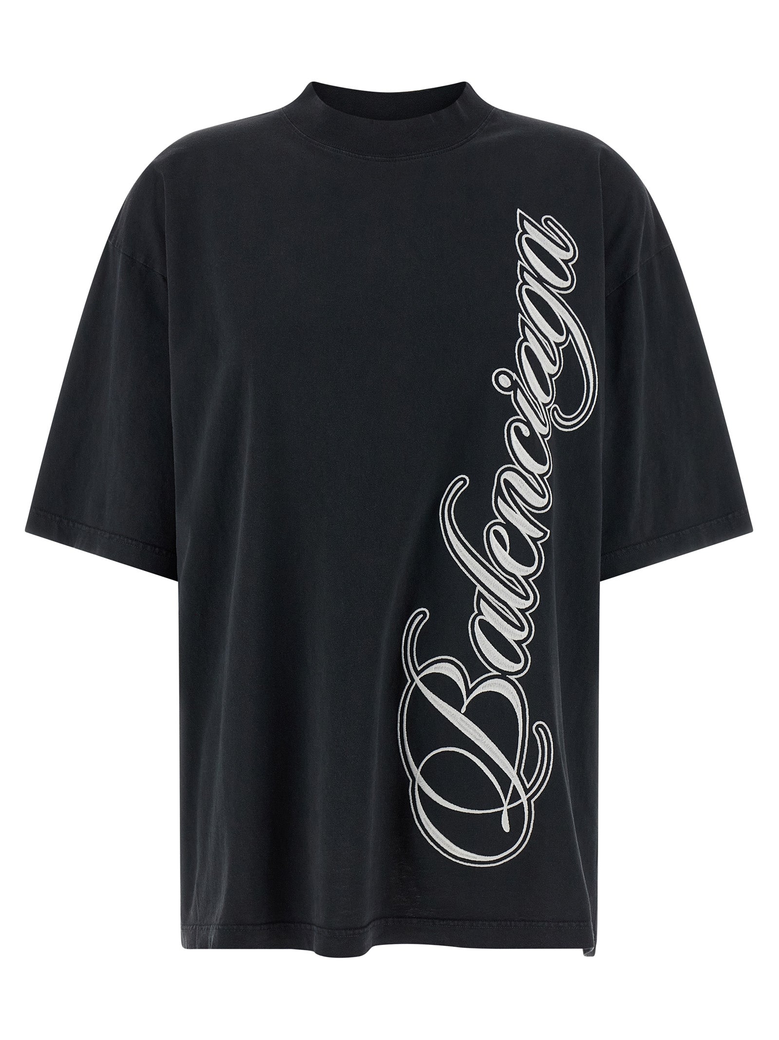 Camiseta Balenciaga de algodón negra